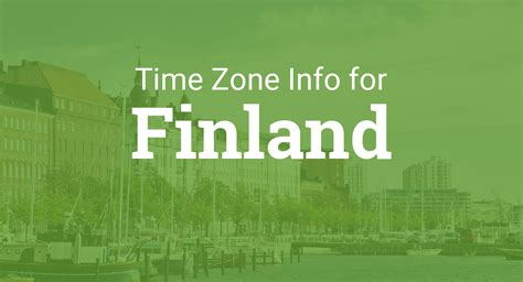 finland time difference|Time in Finland .